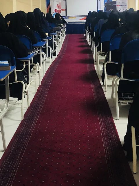 Women in Afghanistan attending a workshop on breast cancer awareness