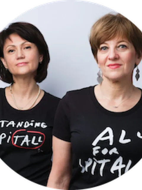 Carmen Uscatu and Oana Gheorghiu, co-founders of the Give Life Association, Romania