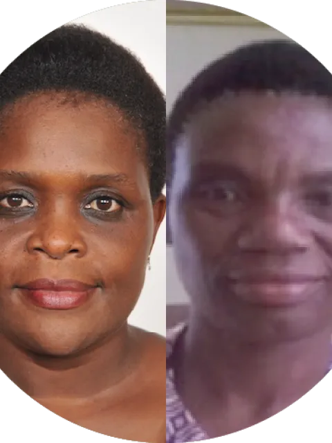 Maud Makasungula, Executive Director of WOCACA and Edna Tembo, Executive Director of COWLHA; Malawi