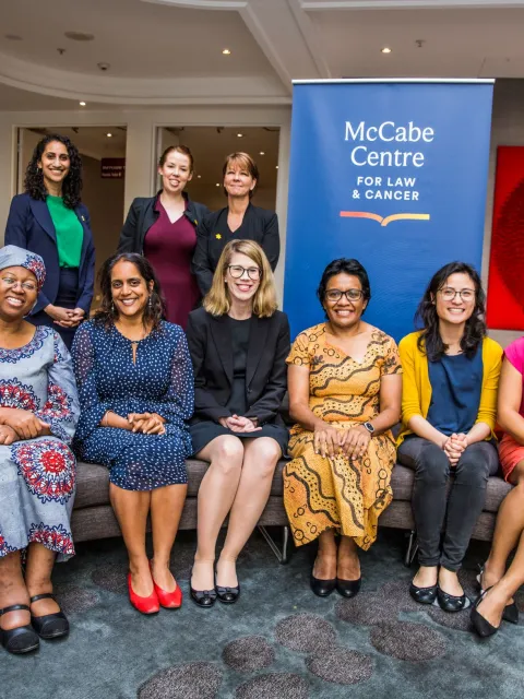 Team photo of the McCabe Centre for Law & Cancer in Australia