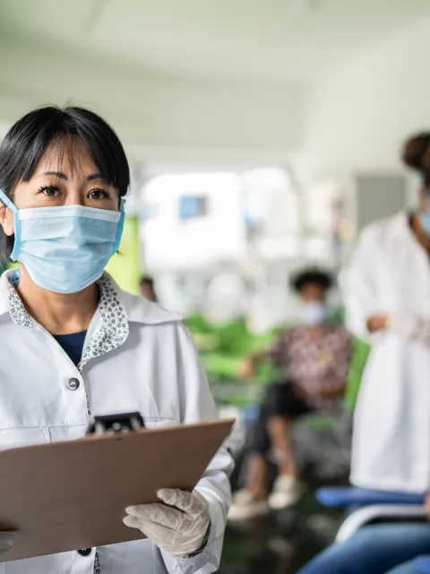Doctor with face mask