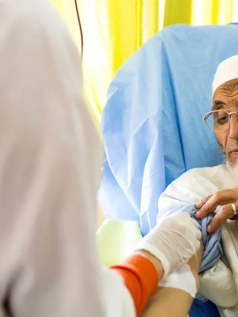Old person with cancer