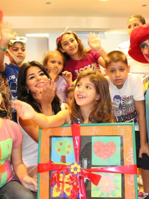 Mrs Rima Fakih, Ambassador for the Children's Cancer Center of Lebanon, helped launch the Global Aid to Lebanon campaign following the explosion in August to ensure that children continue receiving treatment