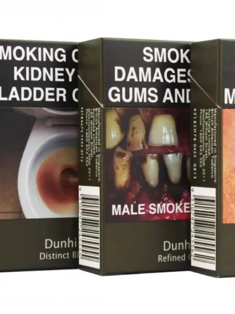 Examples of plain packaging