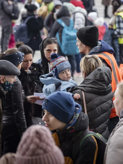 Displaced people in Ukraine