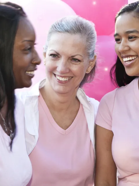 Women in pink
