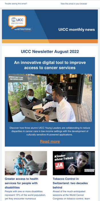 UICC Newsletter – August 2022