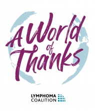 World of Thanks Logo - Theme 2020 World Lymphoma Awareness Day