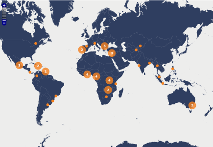 The SPARC interactive map showcases over 50 projects supporting metastatic breast cancer patients across the world.