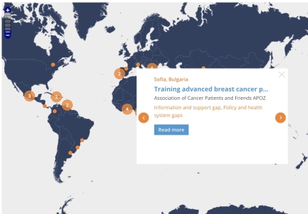 Metastatic breast cancer projects map