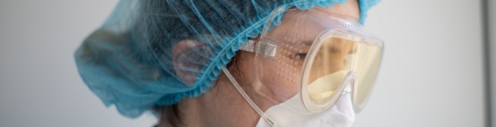 Photo of a nurse wearing. face mask