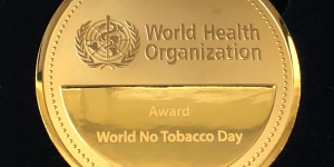Picture of a World No Tobacco Day Award medal